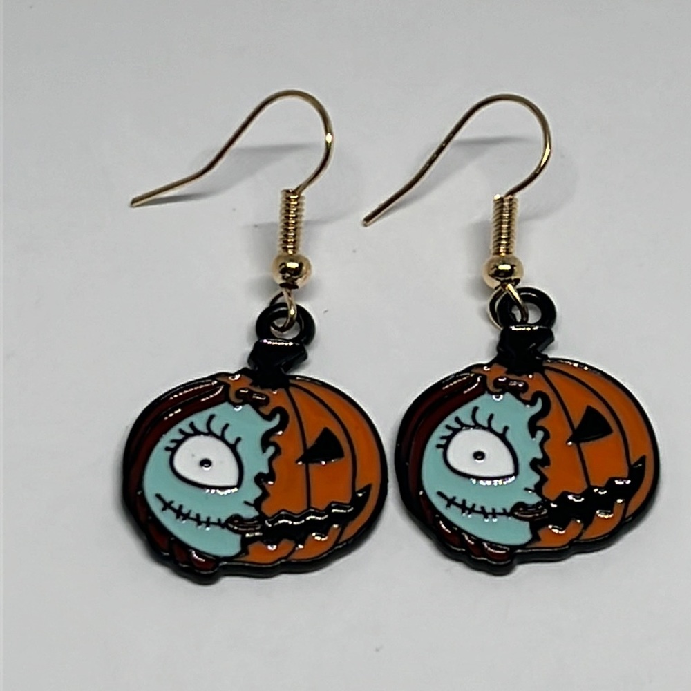 Earrings Dead girl pumpkin Gothic‎ Halloween